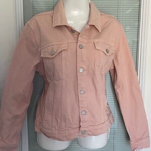 LUCKY BRAND - Light Pink Jean Jacket - Large